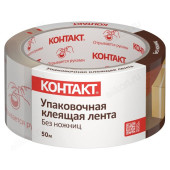 Лента клейкая скотч прозрачная 48мм х 50м 45мк Контакт 23692 Лента клейкая скотч прозрачная 48мм х 50м 45мк Контакт 23692