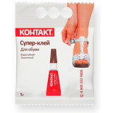 Супер-клей Контакт для обуви 1г KM 120-П01 ОБ