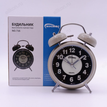 Будильник с механическим боем Космос Б-716-1