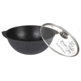 Казан алюминий KUKMARA кмт47а АП 4,5л темный мрамор