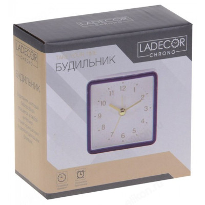 Будильник Ladecor Chrono 529-018, синий-3