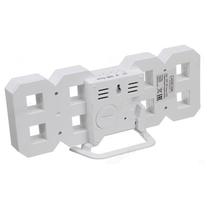 Часы-будильник Ladecor 529-119, пластик, черные-2