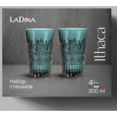 Стакан набор 4шт LaDina 70202-10 Стакан набор 4шт LaDina 70202-10