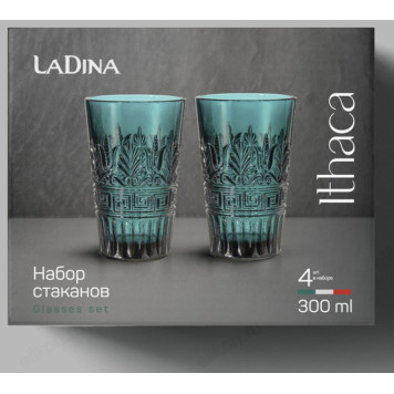 Стакан набор 4шт LaDina 70202-10