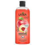 Шампунь с кондиционером 2в1 LATEA Гладкость и блеск 370 мл фл. (1003)
