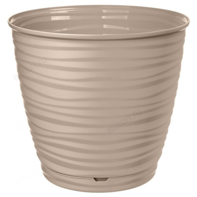 Горшок для цветов LAUREL d145мм 1.3л поддон белый 221610829/01