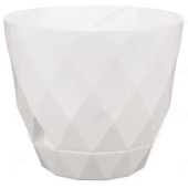Горшок для цветов LAUREL d175мм 2,3л поддон белый 221610929/01