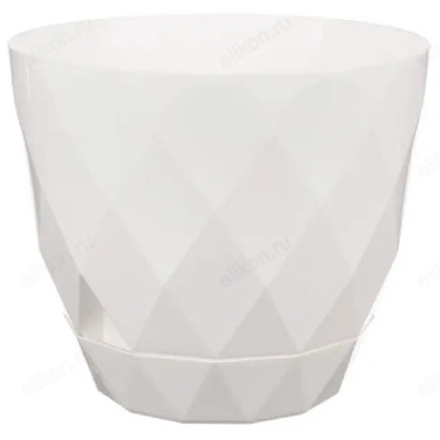 Горшок для цветов LAUREL d175мм 2,3л поддон белый 221610929/01