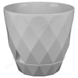 Горшок для цветов LAUREL d220мм 4,5л поддон серый 221611035/03