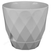Горшок для цветов LAUREL d220мм 4,5л поддон серый 221611035/03