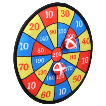 Игра Дартс на липучках LDGames (341-122) 28см, 2 мяча, пластик, бумага, BL-603-2