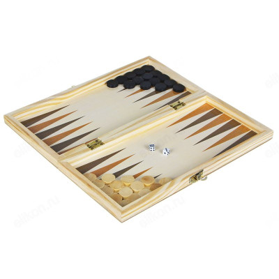 Игра набор 3 в 1 LDGames, (341-134) шашки, шахматы, нарды-1