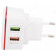 зарядка сетевая LDNIO A2405Q Кабель Micro/ QC 3.0/ 2 USB Auto-ID White&Red