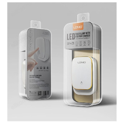 Сетевое зарядное устройство Ldnio A3305, White/Gold-2