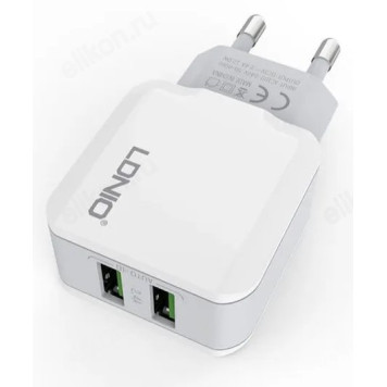 Сетевое зарядное устройство Ldnio A2202, White-1