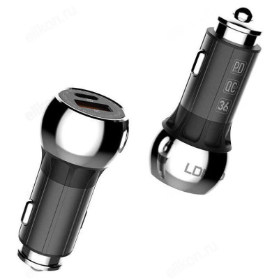 Зарядка авто LDNIO C1+ Кабель PD
