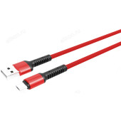 Кабель LDNIO LS63/ USB Micro/ 1m/ 2.4A/ медь:86 жил/ Red