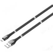 Кабель LDNIO LS511/ USB кабель Micro/ 1m/ 2.4A/ медь: 86 жил/ Магнитная оплетка/ Black Кабель LDNIO LS511/ USB кабель Micro/ 1m/ 2.4A/ медь: 86 жил/ Магнитная оплетка/ Black