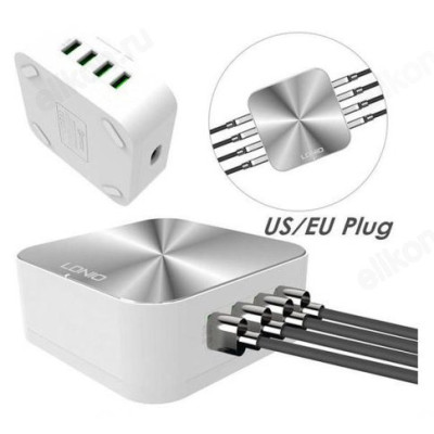 Зарядка сетевая LDNIO A8101 8USB QC 3.0 + кабель 1,5м White/Rose-1