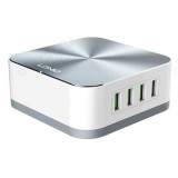 Зарядка сетевая LDNIO A8101 8USB QC 3.0 + кабель 1,5м (евровилка), White/Rose