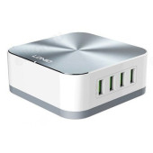 Зарядка сетевая LDNIO A8101 8USB QC 3.0 + кабель 1,5м (евровилка), White/Rose