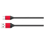 Кабель LDNIO LS431/ USB Type-C/ 1m/ 2.4A/ медь: 86 жил/ Red