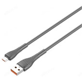 Кабель LDNIO LS671/ USB Micro/ 1m/ 30W/ медь: 86 жил/силиконовая оплетка/ Grey