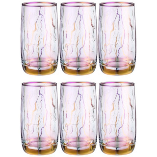 Стакан набор 6шт Revolution лиловая дымка 330мл 194-863