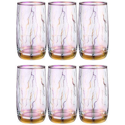 Стакан набор 6шт Revolution лиловая дымка 330мл 194-863