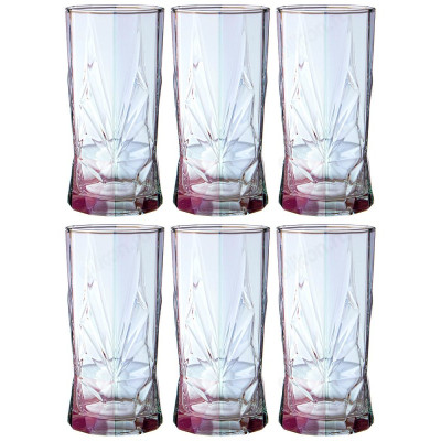 Стакан набор 6шт Roch лиловая дымка 450мл 194-920