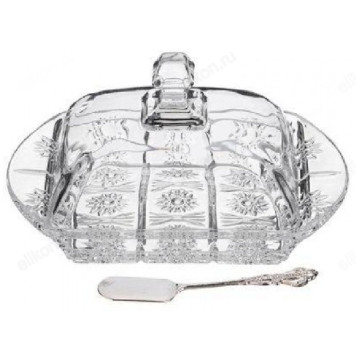 Масленка с ножом MUZA CRYSTAL 195-174