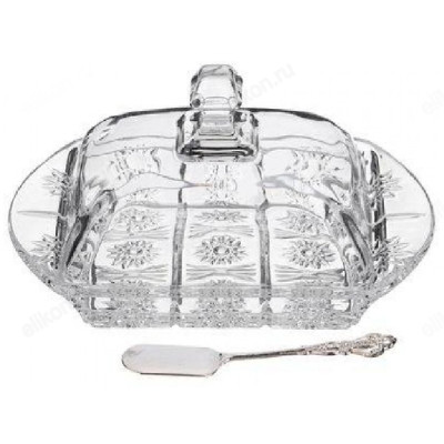 Масленка с ножом MUZA CRYSTAL 195-174