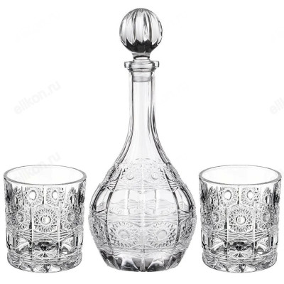 Набор для виски MUZA CRYSTAL 3пр 195-188