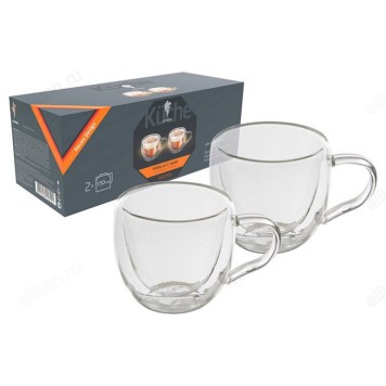 Чашка стекло двойная 2шт LEONORD AROMA 150мл 008243