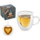 Кружка стекло двойная 300мл LEONORD AROMA 103490 сердце