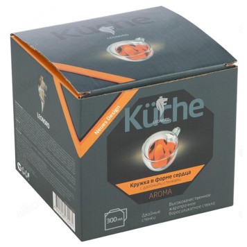 Кружка стекло двойная 300мл LEONORD AROMA 103490 сердце-3