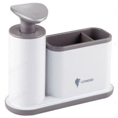 Диспенсер для моющего средства SAUBER Leonord 105845 с органайзером