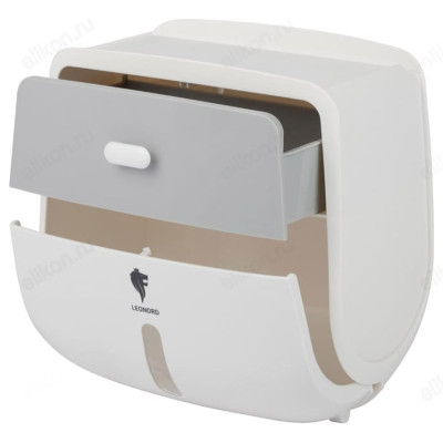 Полка-держатель для туалетной бумаги TANGER TBH-02 105856 (с ящиком) Leonord-1