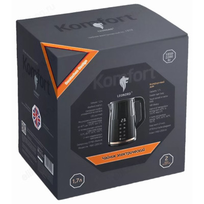 Чайник LEONORD LE-1510 1,7л 106177 черн/золот.-3