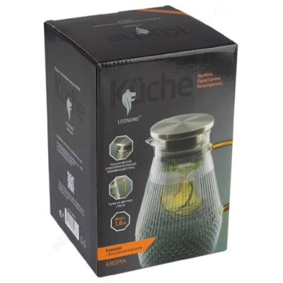 Кувшин стекло LEONORD AROMA 1.6л 106478-4