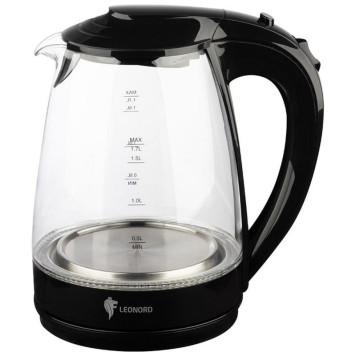 Чайник электрический LE-1514 черный LEONORD 107166-2