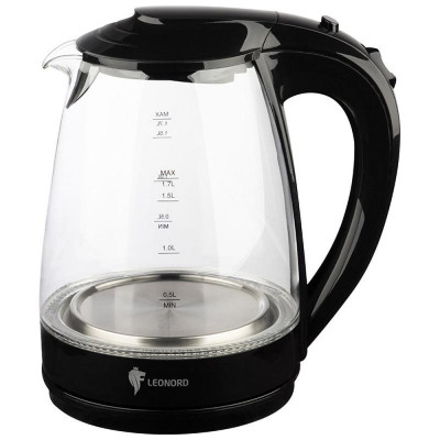 Чайник электрический LE-1514 черный LEONORD 107166-2