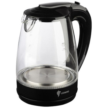 Чайник электрический LE-1514 черный LEONORD 107166