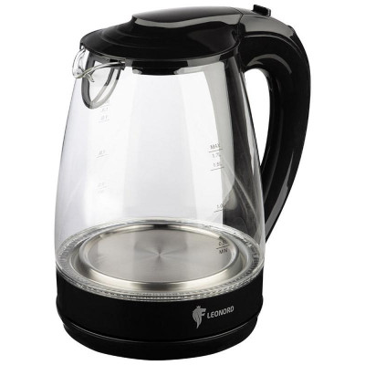 Чайник электрический LE-1514 черный LEONORD 107166
