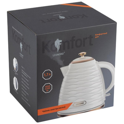 Чайник электрический LE-1521 белый LEONORD 107958-2
