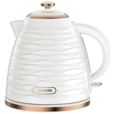 Чайник электрический LE-1521 белый LEONORD 107958