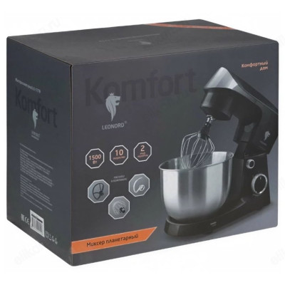 Миксер планетарный LEONORD LE-1778 1500Вт (108983) черн.-3