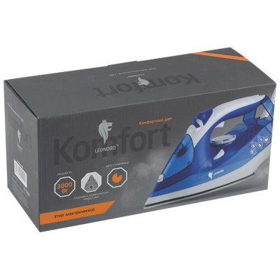 Утюг LE-1801 бело-синий LEONORD 270082-5