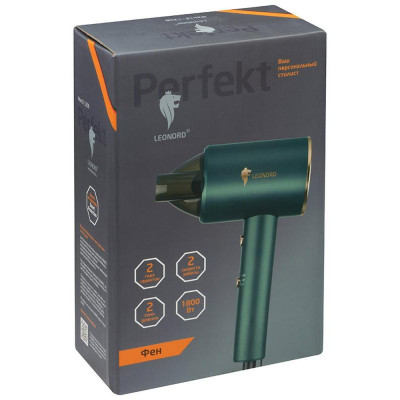 Фен Leonord LE-1208, зеленый, 1800 Вт-4