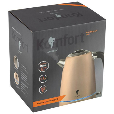 Чайник электрический стальной цветной (104861) LEONORD LE-1503-3